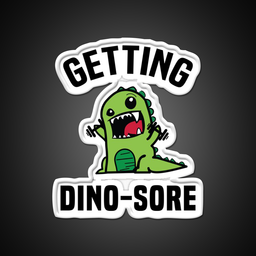 Getting Dino Sore Gym Fitness Led Neon Sign Rgb Color