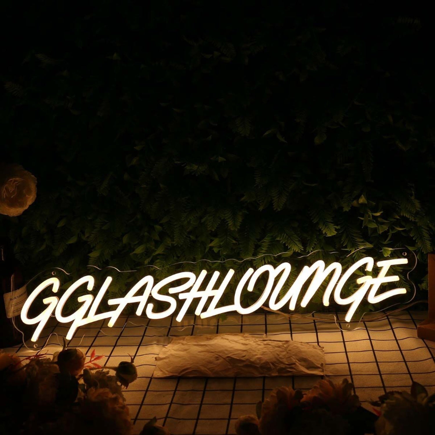 Gg Lash Lounge Yellow Led Neon Sign | Shineneon