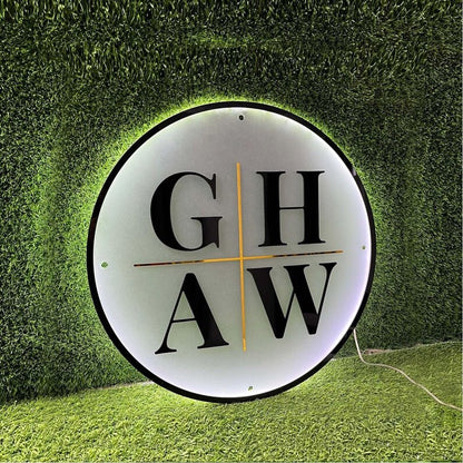 Ghaw Acrylic Business Logo Sign - Shineneon