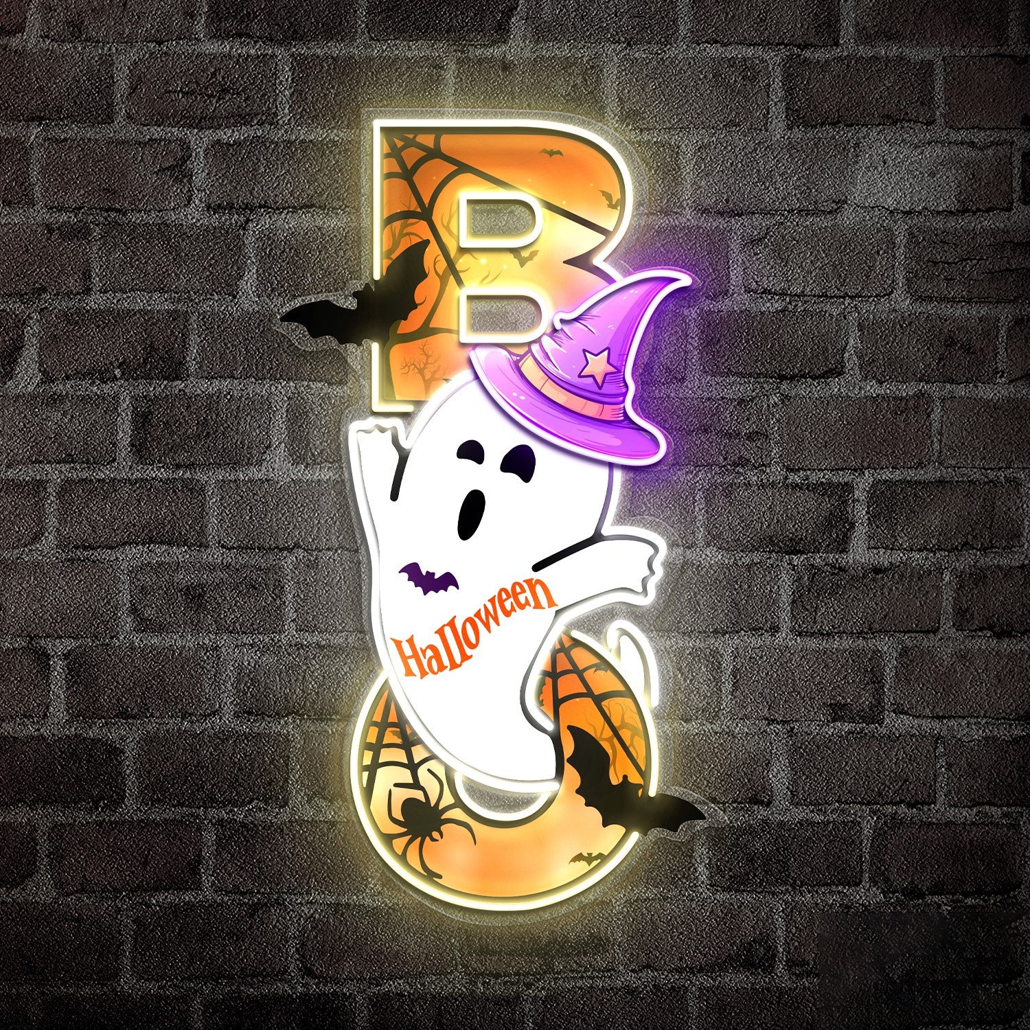 Ghost Boo Acrylic Led Neon Sign Halloween Decor | Shineneon