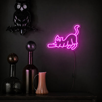 Ghost Cat LED Neon Sign high-converting product image