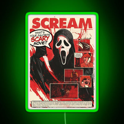 Ghost Face Rgb Led Neon Sign Pop Wall Art - Shineneon