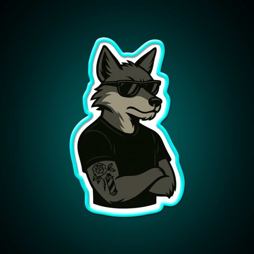 Ghost Fade From Road Kng Rivi Barber Shop Haircut Led Neon Sign