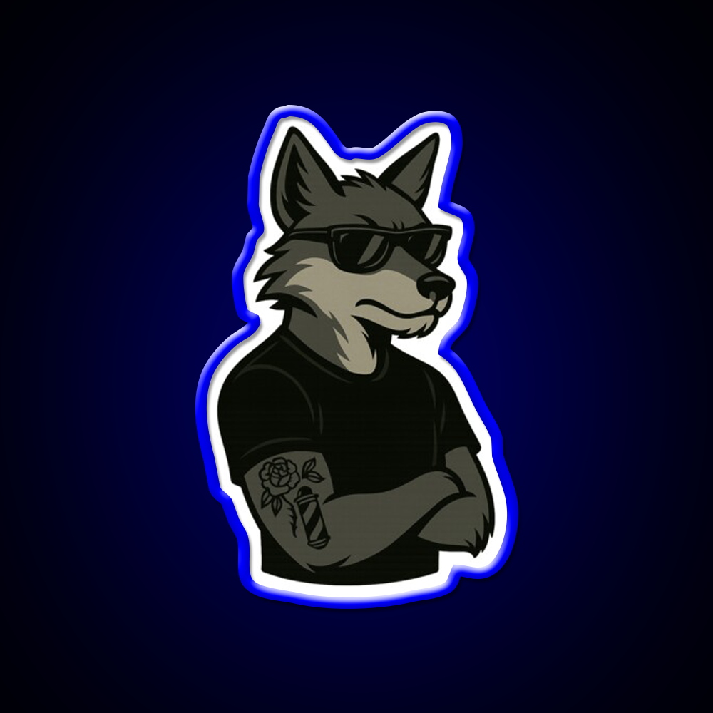 Ghost Fade From Road Kng Rivi Barber Shop Haircut Led Neon Sign