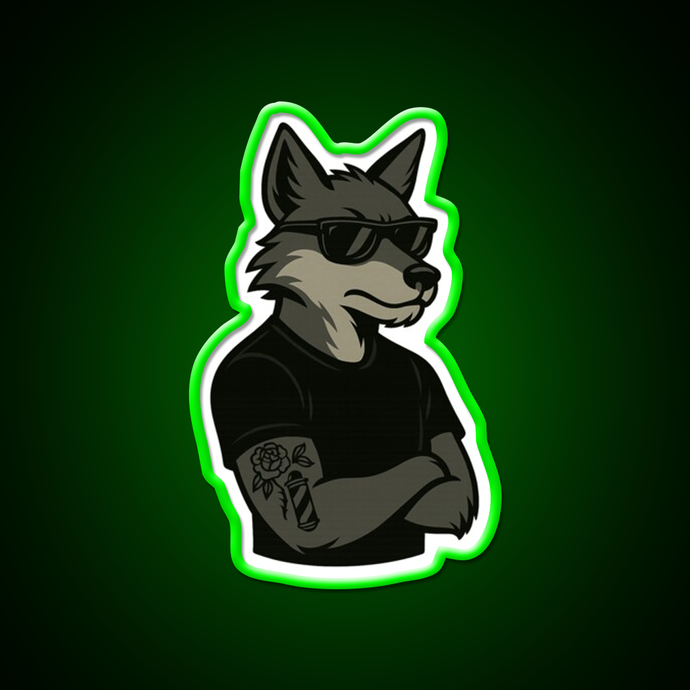 Ghost Fade From Road Kng Rivi Barber Shop Haircut Led Neon Sign