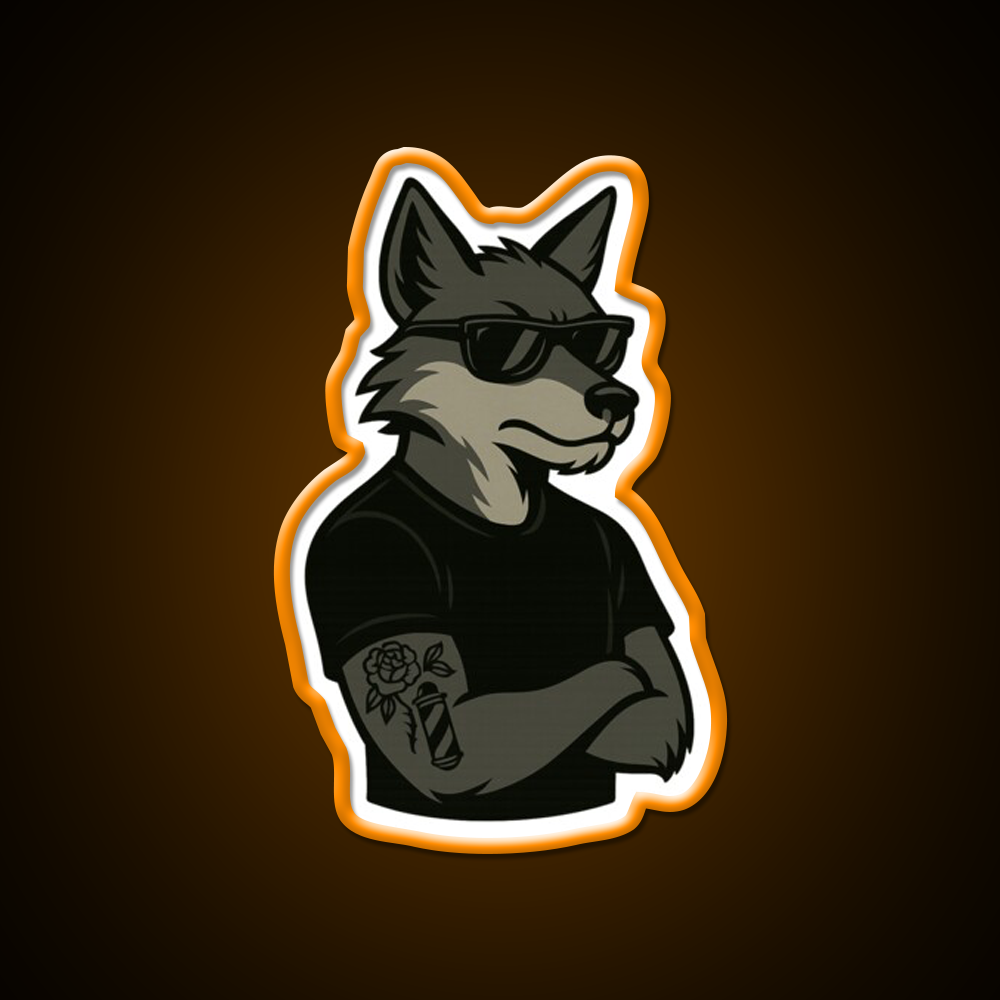 Ghost Fade From Road Kng Rivi Barber Shop Haircut Led Neon Sign