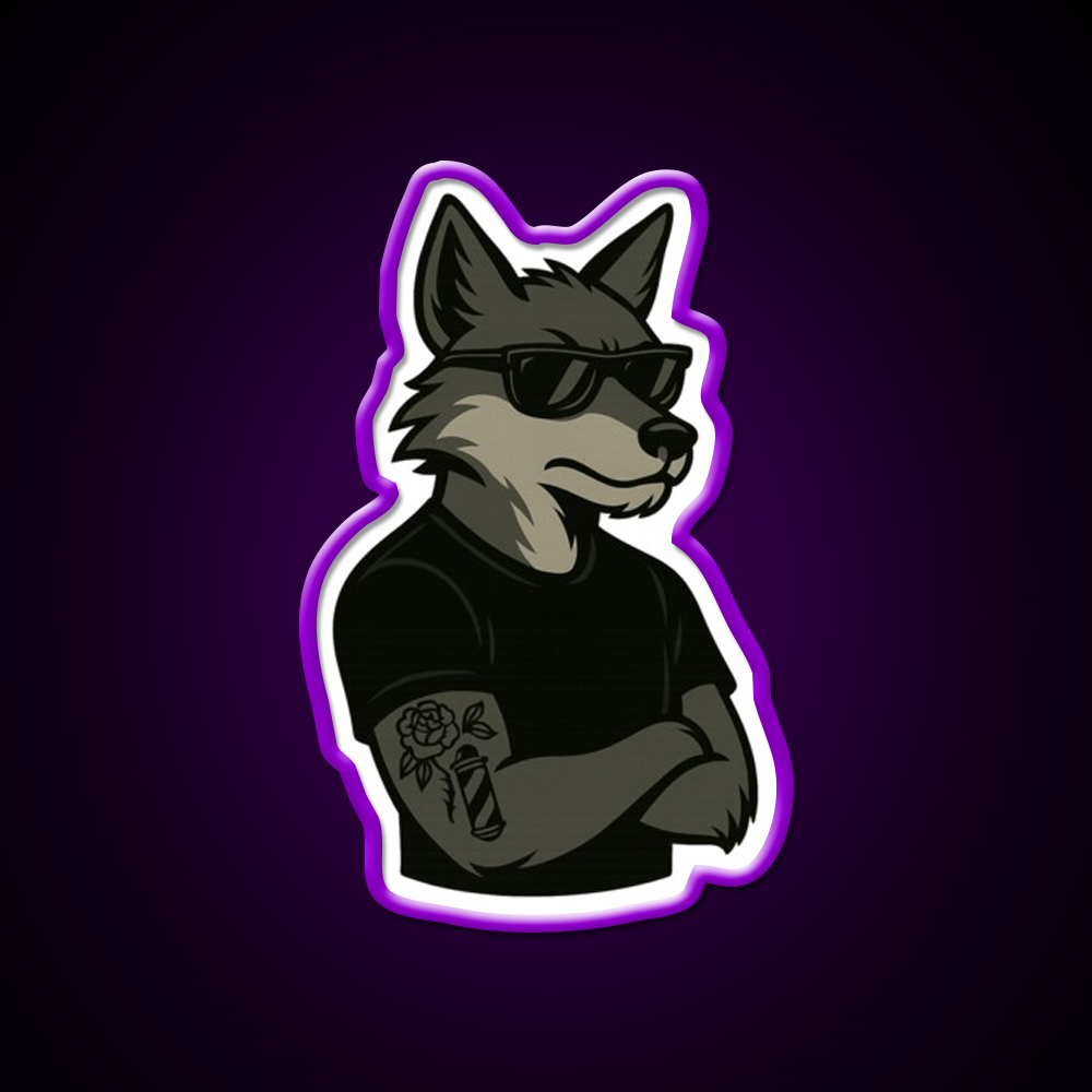 Ghost Fade From Road Kng Rivi Barber Shop Haircut Led Neon Sign