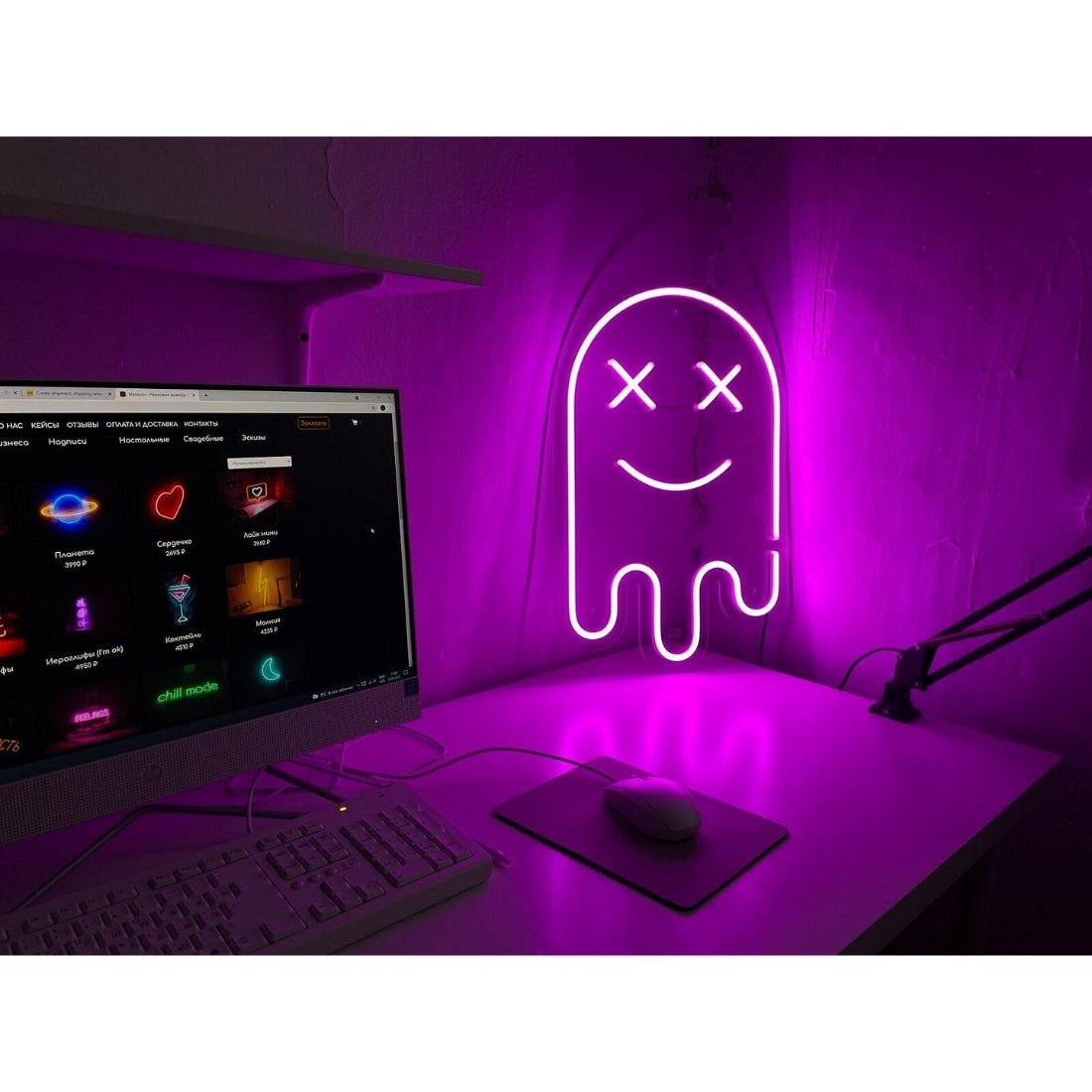 Ghost Game Led Sign Business Neon Sign - Shineneon