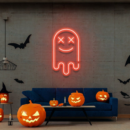 Ghost Led Neon Sign Ghost Halloween Decoration | Shineneon
