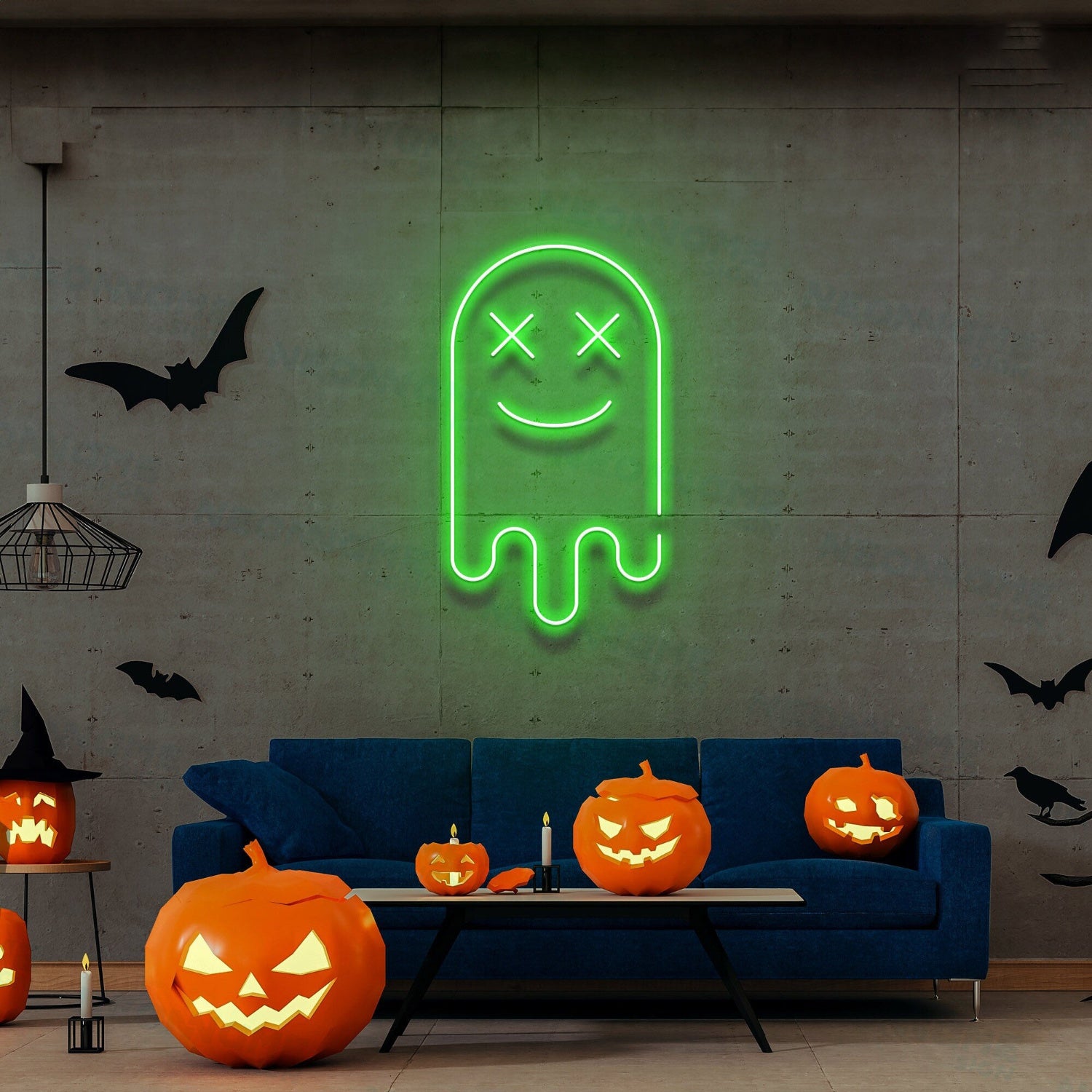 Ghost Led Neon Sign Ghost Halloween Decoration | Shineneon