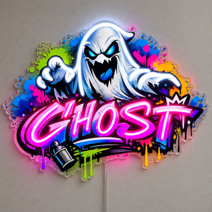 Ghost Logo Custom LED Neon Sign | 744fa6d8fa179eaeb515d22e1407d9f00bbd7408b4e26006b77c84281ddb5d13 | natural_light