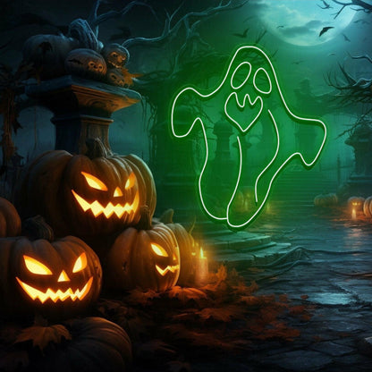 Ghost Neon Sign Halloween Holiday Party Wall | Shineneon