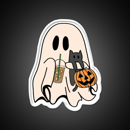 Ghost Vibes Cafe Led Neon Sign Espresso Bar Art Rgb Color