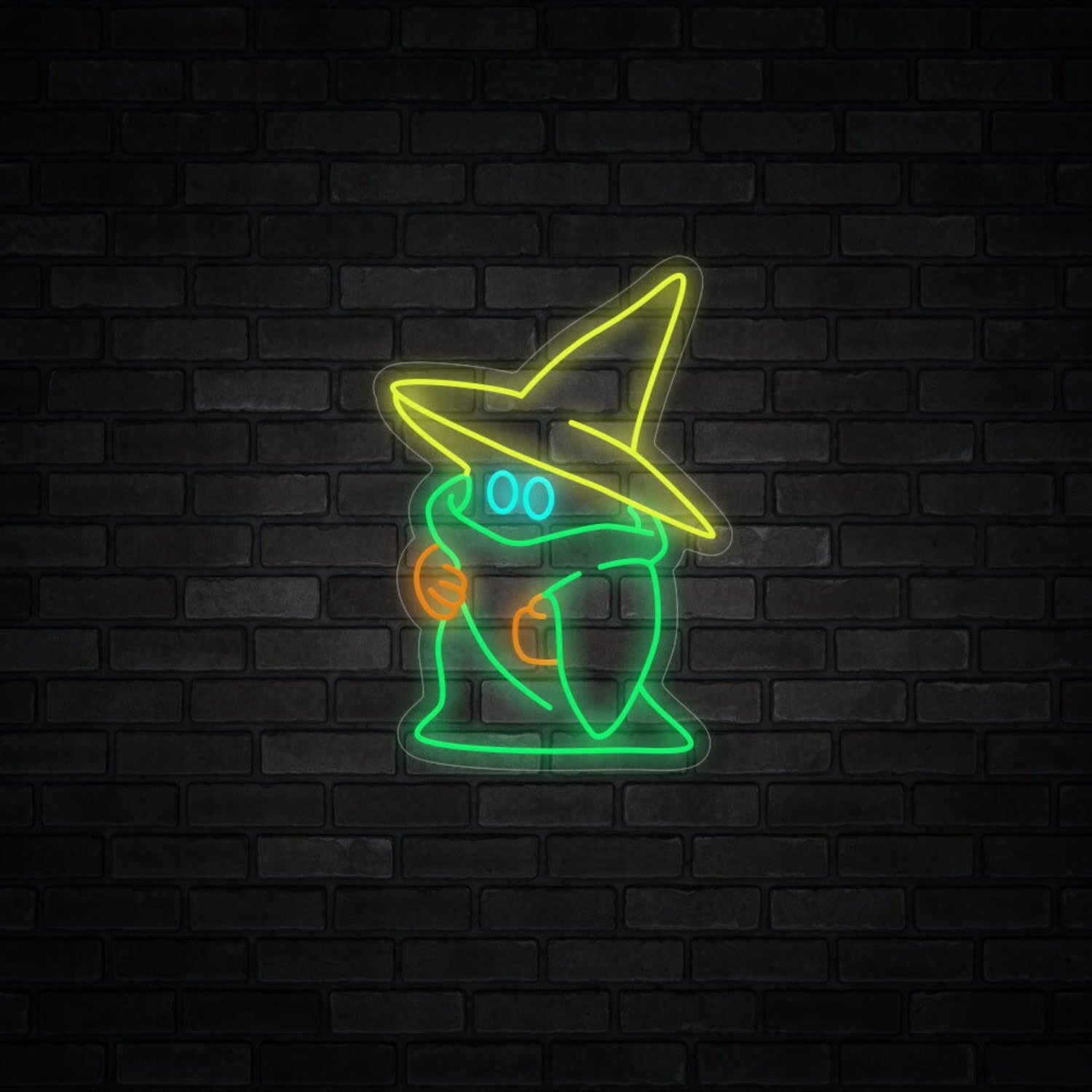 Ghost Wearing A Witch Hat Halloween Neon Sign | Shineneon