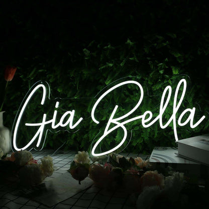 Gia Bella White Led Neon Sign - Shineneon