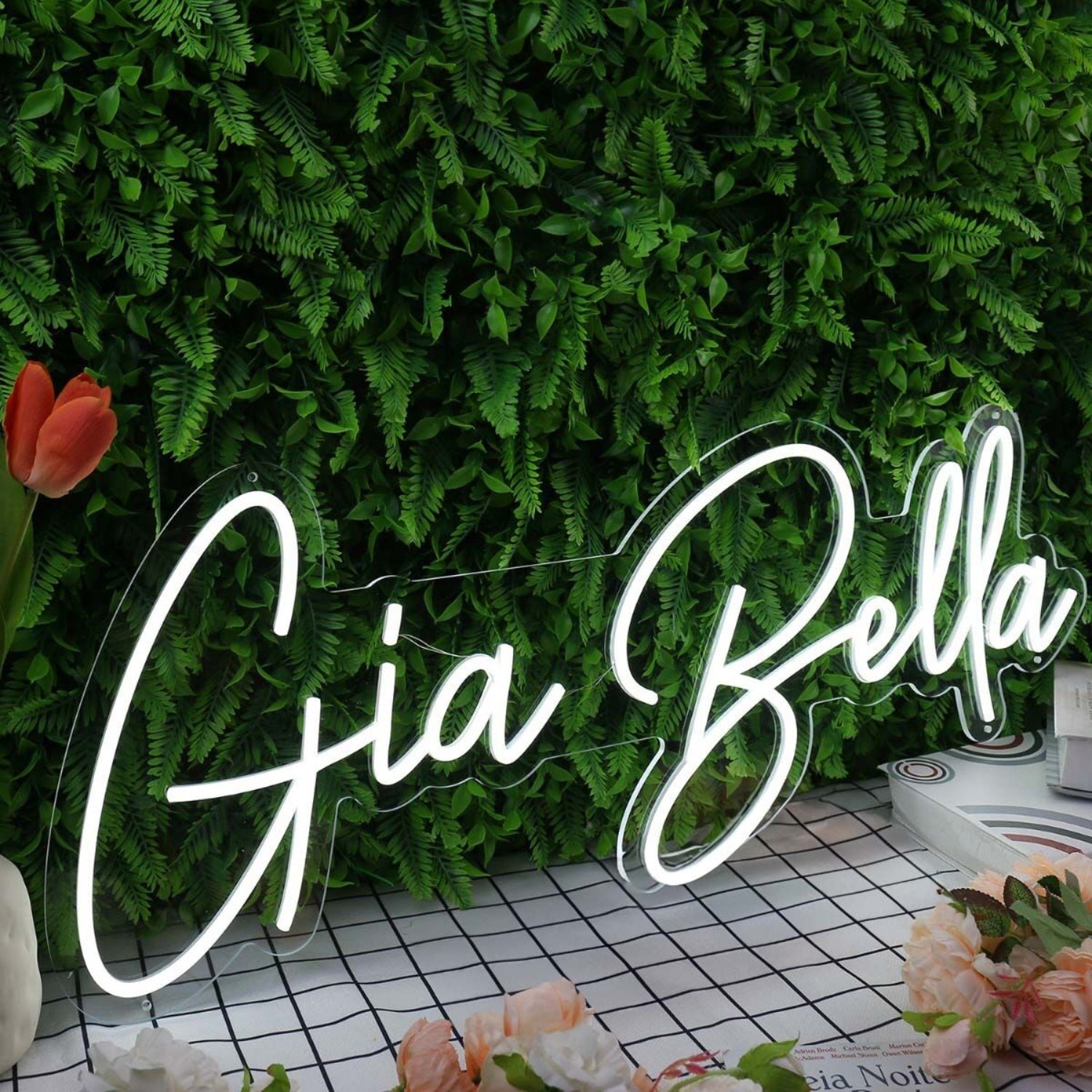 Gia Bella White Led Neon Sign - Shineneon
