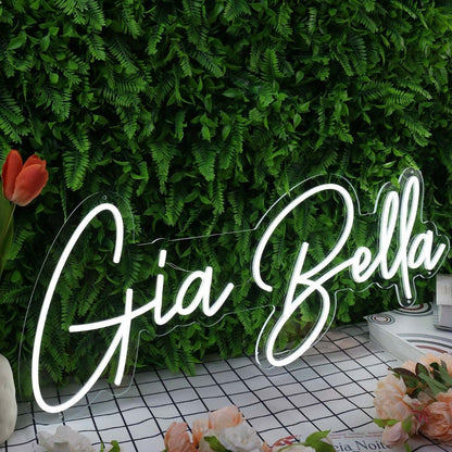 Gia Bella White Led Neon Sign - Shineneon