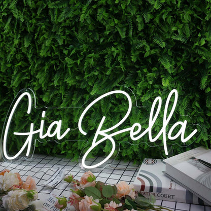 Gia Bella White Led Neon Sign - Shineneon