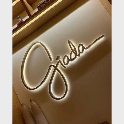 Giada 3D Backlit Letters Business Metal Led Sign - Shineneon