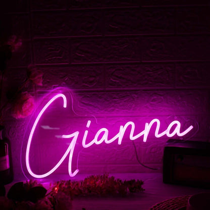 Gianna Pink Led Neon Sign | Shineneon