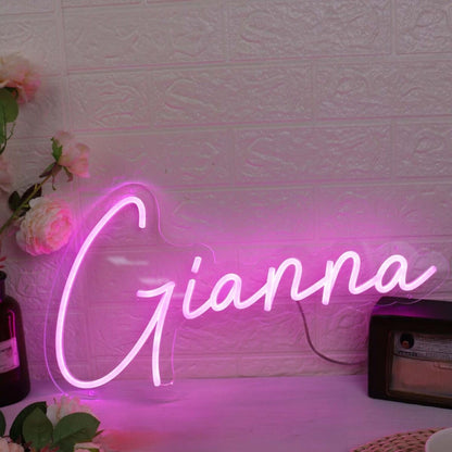 Gianna Pink Led Neon Sign - Shineneon