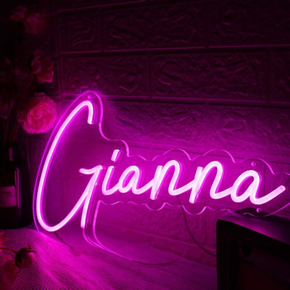 Gianna Pink Led Neon Sign - Shineneon
