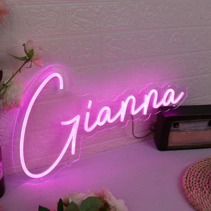 Gianna Pink Led Neon Sign - Shineneon