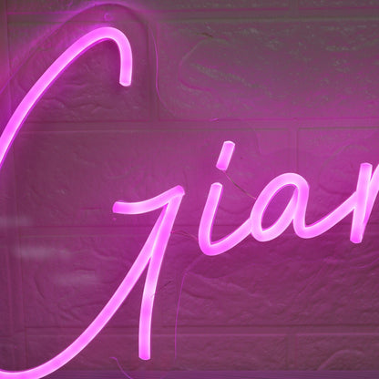 Gianna Pink Led Neon Sign - Shineneon