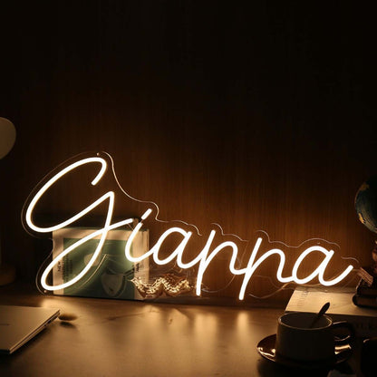 Gianna Yellow Led Neon Sign | Shineneon