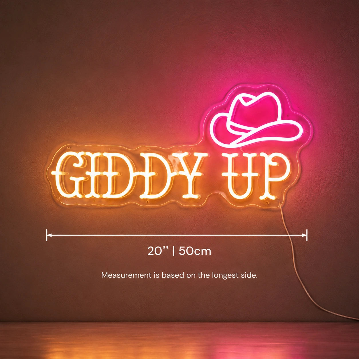 Giddy Up Bar Neon Sign LED Neon Sign size image