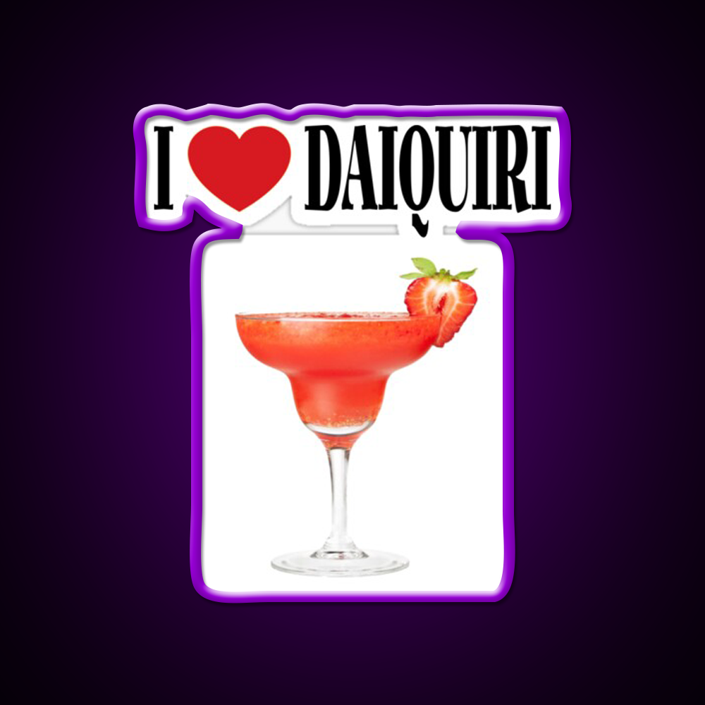 Gift For Those Who Loves Daiquiri Cocktail Bar Decor Led Neon Sign Rgb Color - LED neon sign view 9