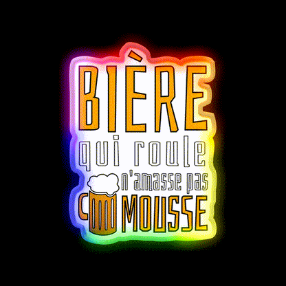 Gift Humor Man Beer Aperitif Man Cave Bar Led Neon Sign Bar Decor Rgb Color