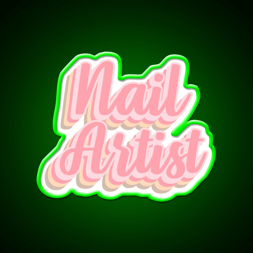 Gift Idea For Nail Artist Nail Salon Led Neon Sign Rgb Color - Shineneon
