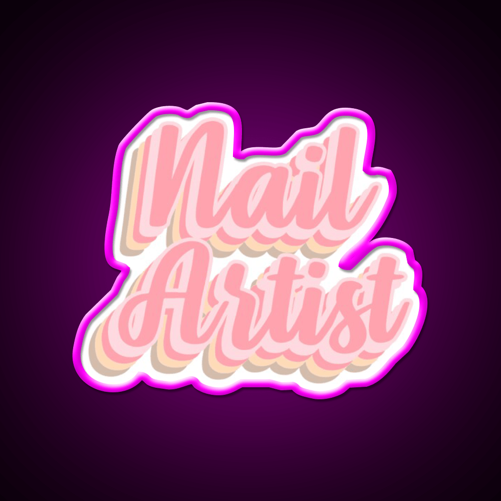 Gift Idea For Nail Artist Nail Salon Led Neon Sign Rgb Color - Shineneon