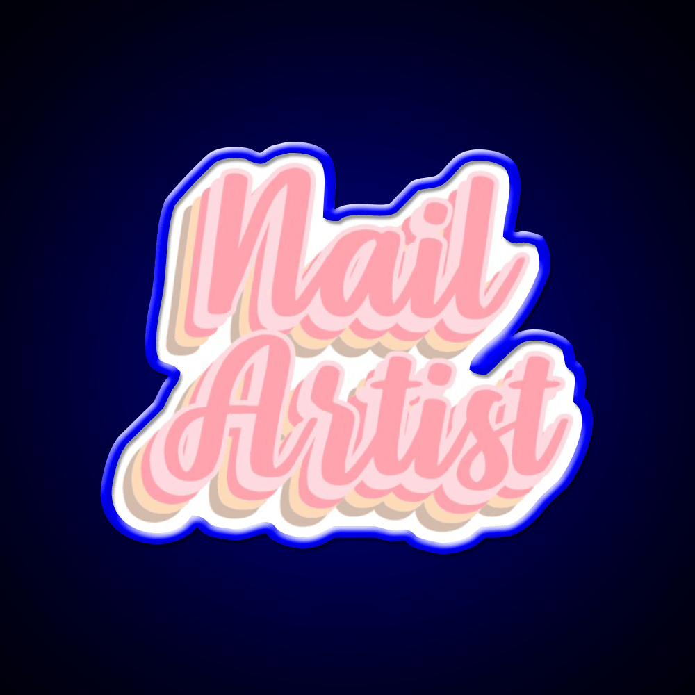 Gift Idea For Nail Artist Nail Salon Led Neon Sign Rgb Color - Shineneon