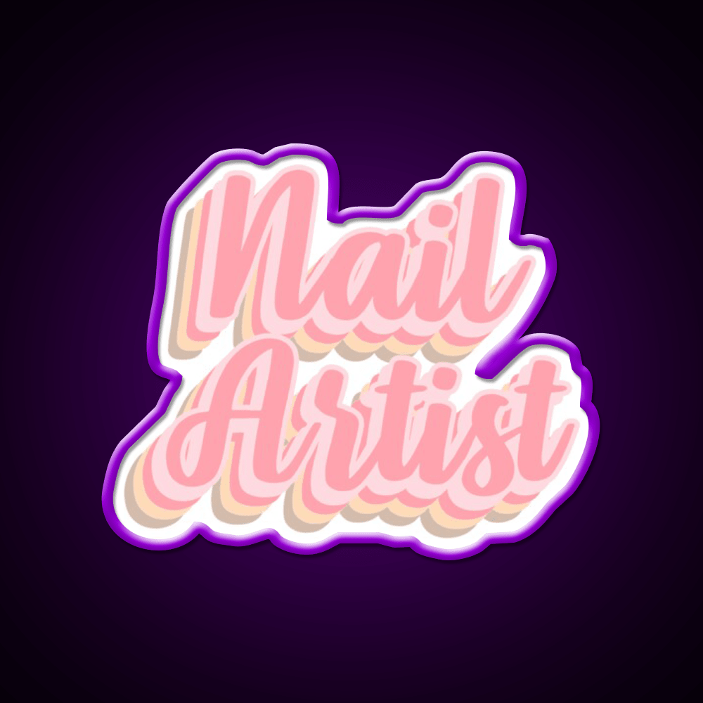 Gift Idea For Nail Artist Nail Salon Led Neon Sign Rgb Color - Shineneon