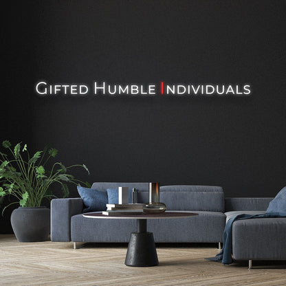 Gifted Humble Custom Led Neon Signs Wall Art | Shineneon