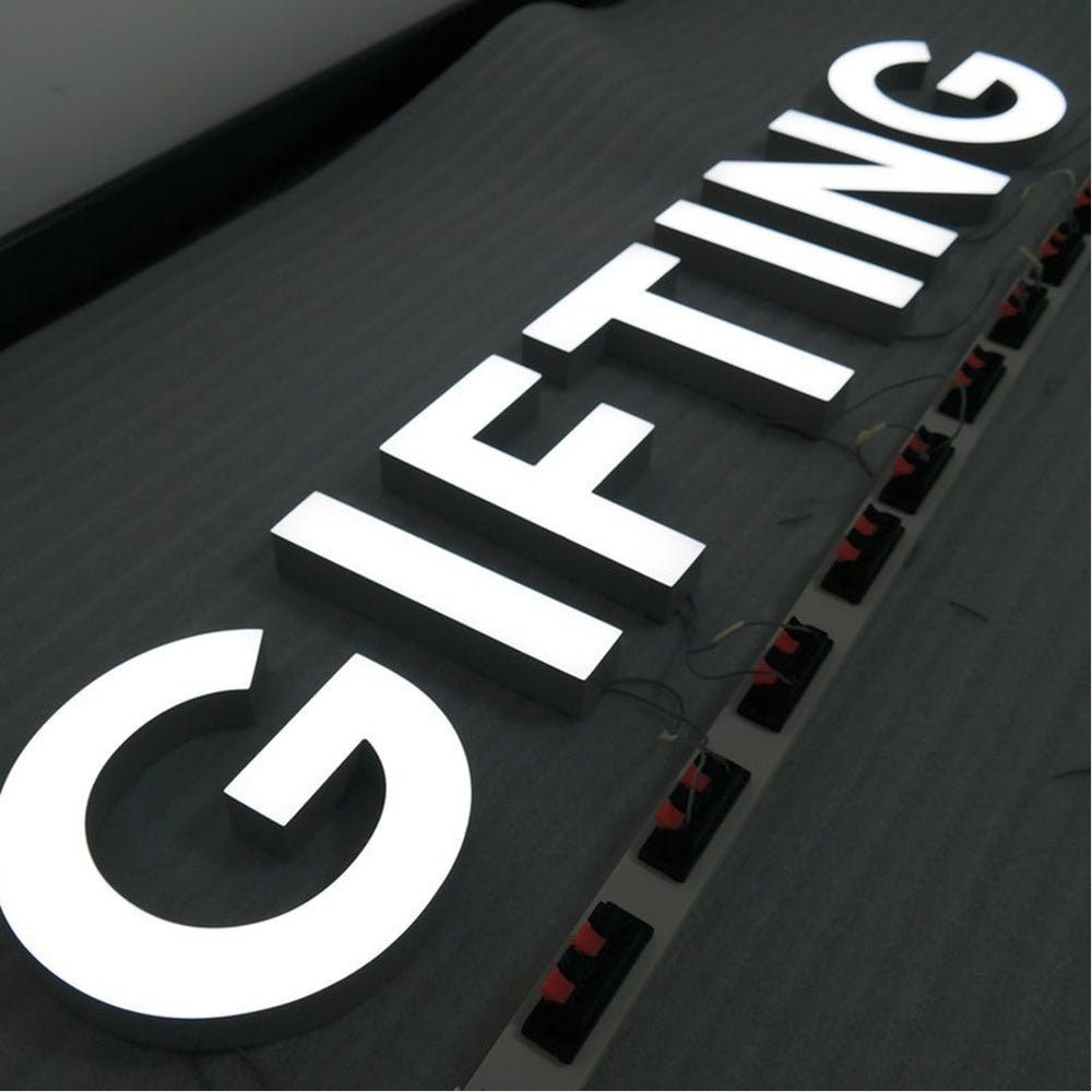 Gifting 3D Frontlit And Backlit Channel Letter Led Light Sign - Shineneon