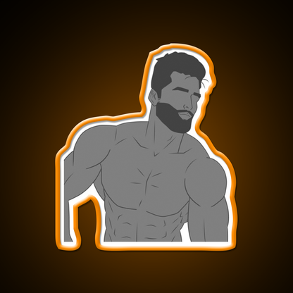 Gigachad Gym Fitness Led Neon Sign Rgb Color