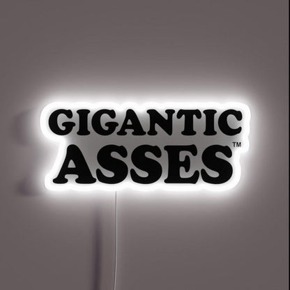 Gigantic Asses Rgb Led Neon Sign - Shineneon