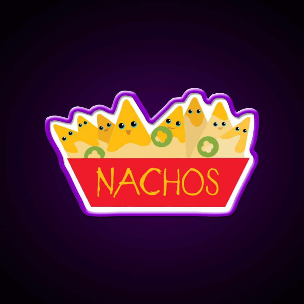 Gimme More Nachos Snack Food Led Neon Sign Rgb Color - Shineneon