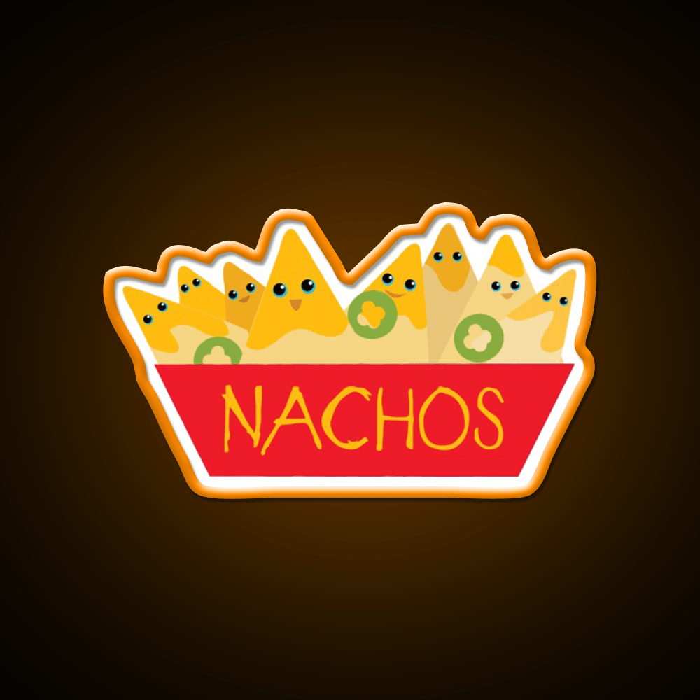Gimme More Nachos Snack Food Led Neon Sign Rgb Color - Shineneon