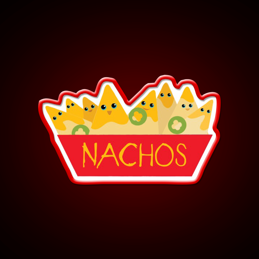 Gimme More Nachos Snack Food Led Neon Sign Rgb Color - Shineneon