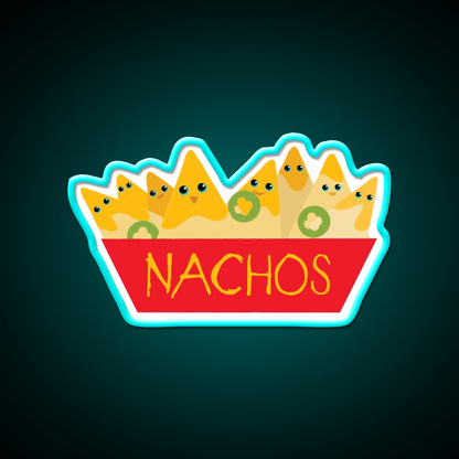 Gimme More Nachos Snack Food Led Neon Sign Rgb Color - Shineneon
