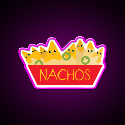 Gimme More Nachos Snack Food Led Neon Sign Rgb Color - Shineneon