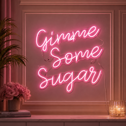 Gimme Some Sugar LED Neon Sign - 01 Original Product Image