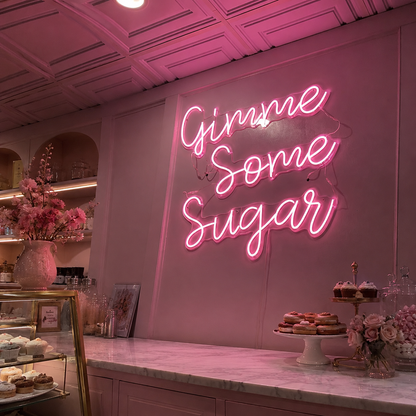 Gimme Some Sugar LED Neon Sign - 02 High-Converting Product Image