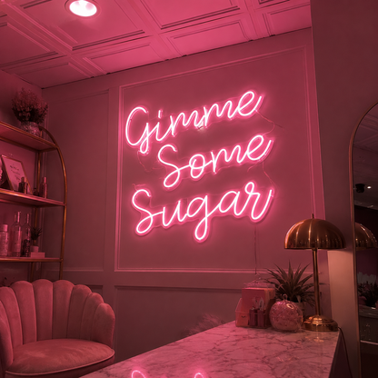 Gimme Some Sugar LED Neon Sign - 03 Real Lifestyle Scene