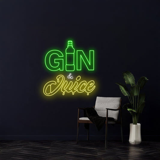 Gin And Juice Neon Sign