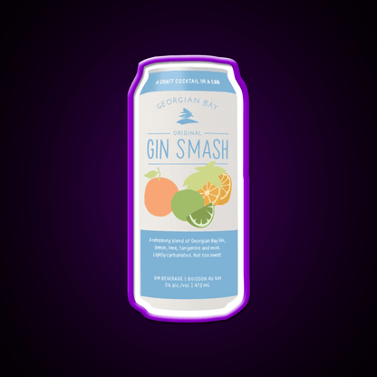 Gin Smash Cooler Cocktail Bar Decor Led Neon Sign Rgb Color - Shineneon